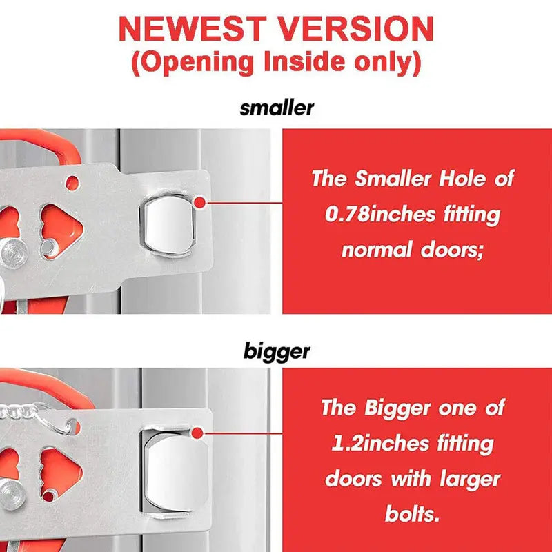 Portable Door Lock Security Device for Travel, Home, Hotel, Living Motel, Dorm