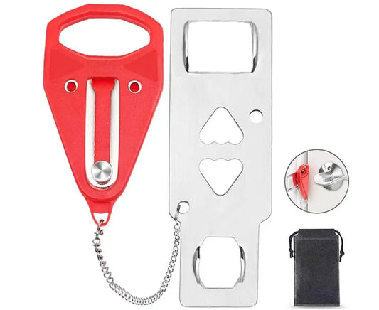 Portable Door Lock Security Device for Travel, Home, Hotel, Living Motel, Dorm